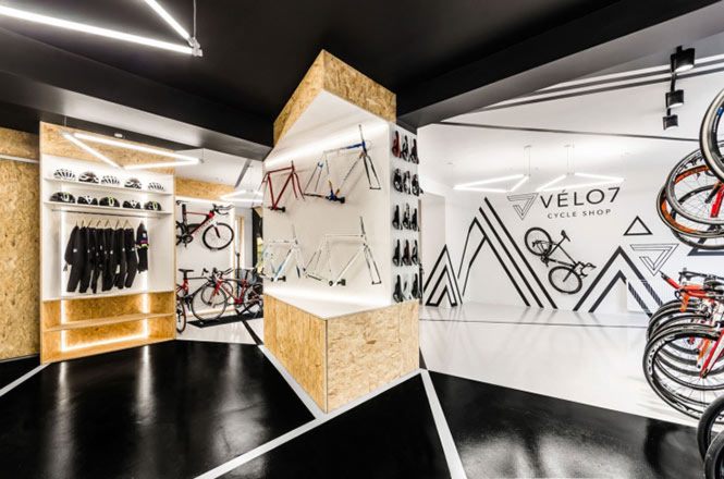 mẫu thiết kế showroom xe đạp thể thao đẹp