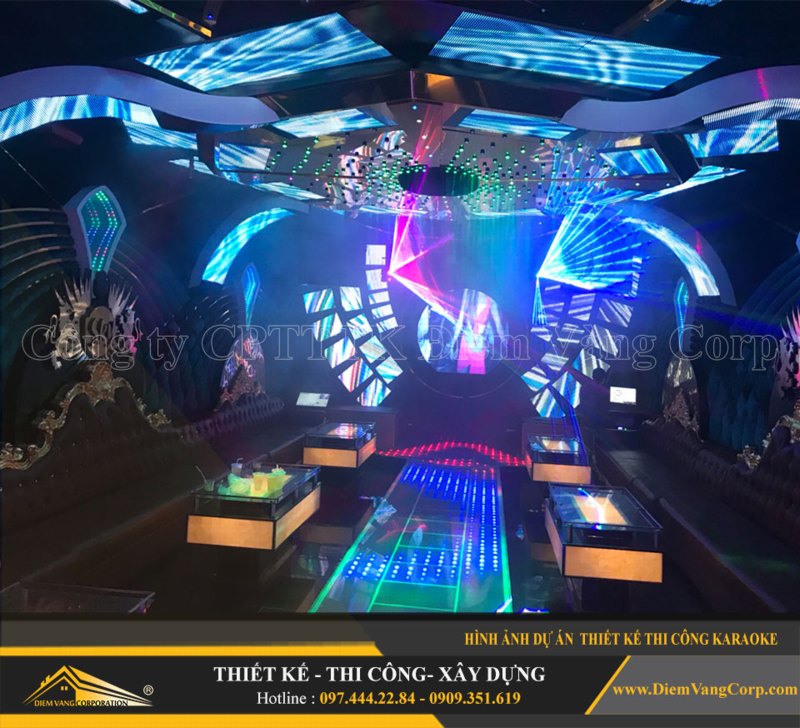 Phòng karaoke Vip,Thiết kế phòng karaoke VIP Led hiện đại 10