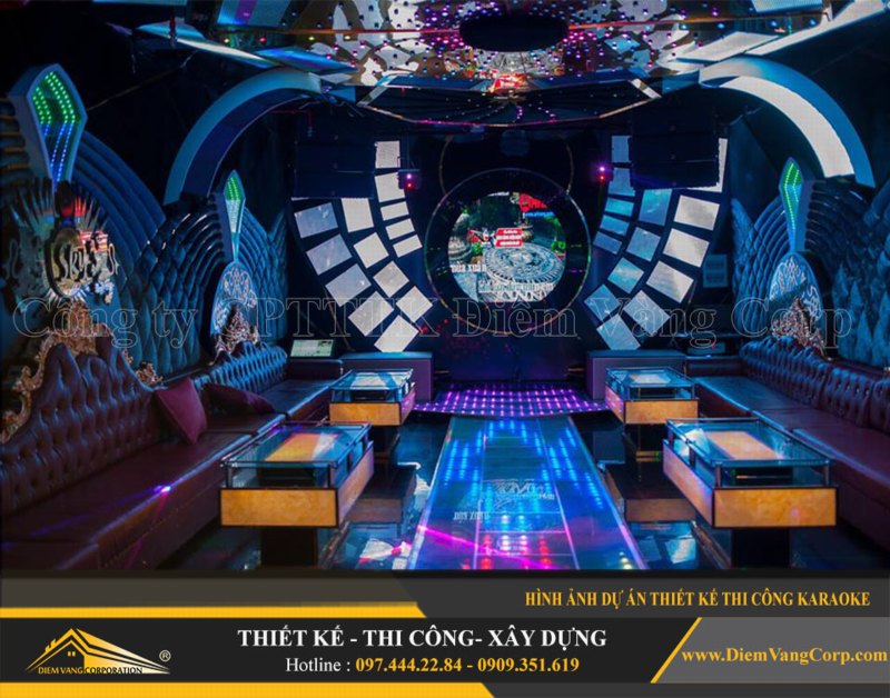 Phòng karaoke Vip,Thiết kế phòng karaoke VIP Led hiện đại 5
