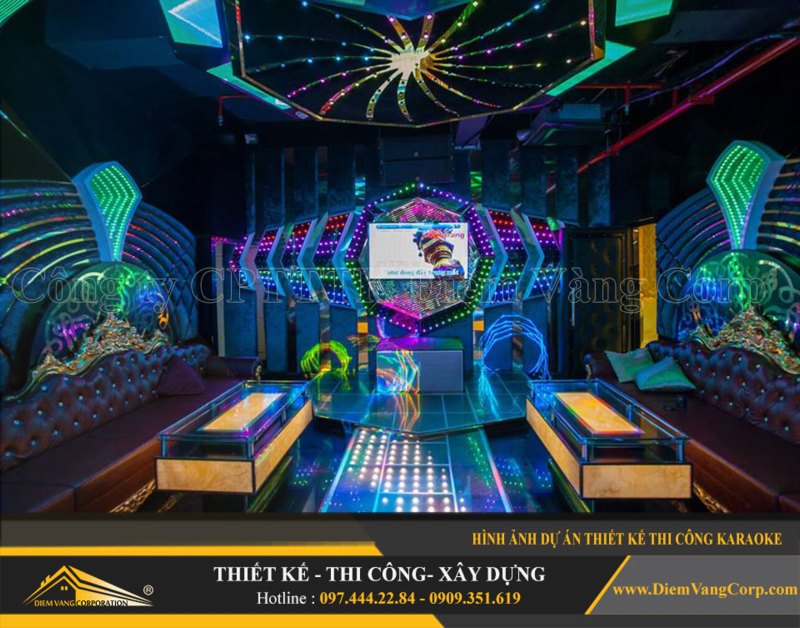 Phòng karaoke Vip,Thiết kế phòng karaoke VIP Led hiện đại 6