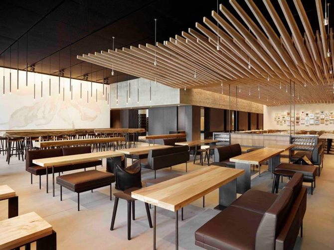 Thiết kế nội thất nhà hàng với lam gỗ trần cá tính,nha-hang-dep-tran-go-ca-tinh-2.jpg