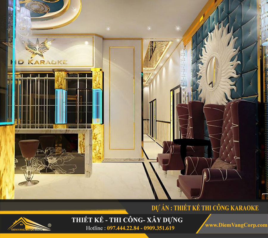 Thiết kế sảnh hành lang mặt tiền karaoke bar lounge,beer club 16