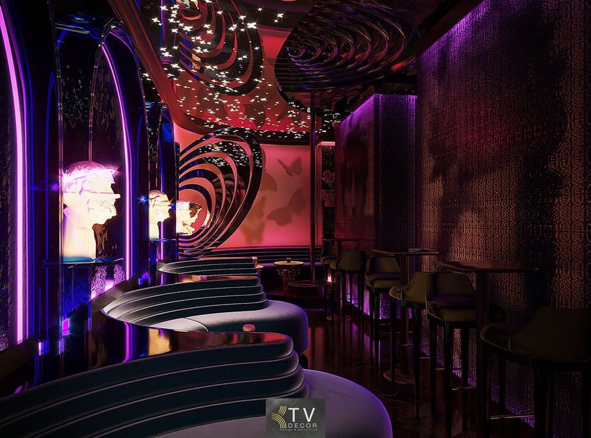 Dự án thiết kế – thi công quán Cafe DJ phong cách hiện đại, âm nhạc sôi động 1