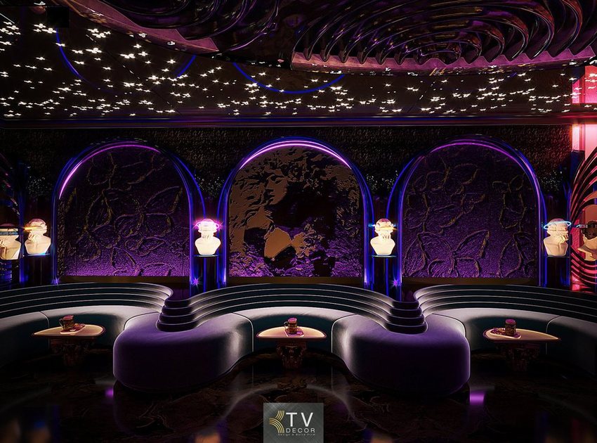 Dự án thiết kế – thi công quán Cafe DJ phong cách hiện đại, âm nhạc sôi động 2