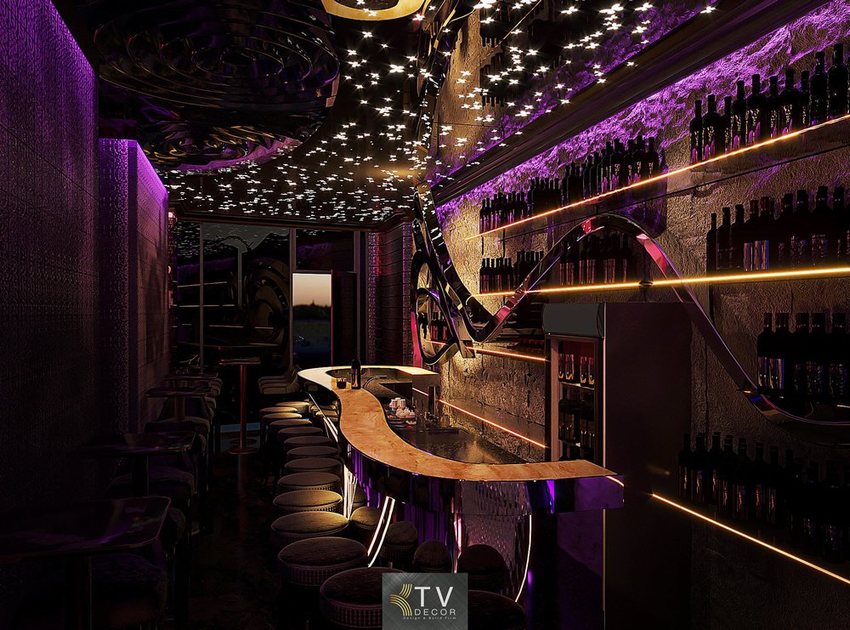 Dự án thiết kế – thi công quán Cafe DJ phong cách hiện đại, âm nhạc sôi động 4