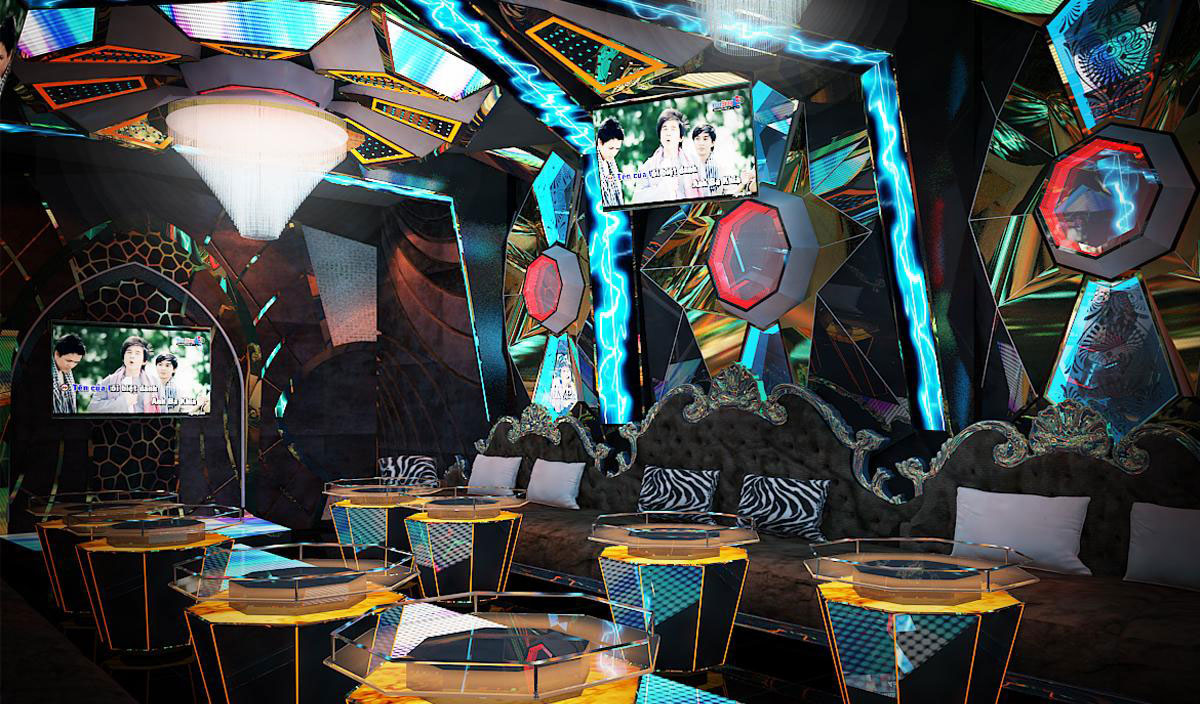Thiết kế phòng karaoke tại Kon Tum Phòng Vip, 45 mét vuông 3