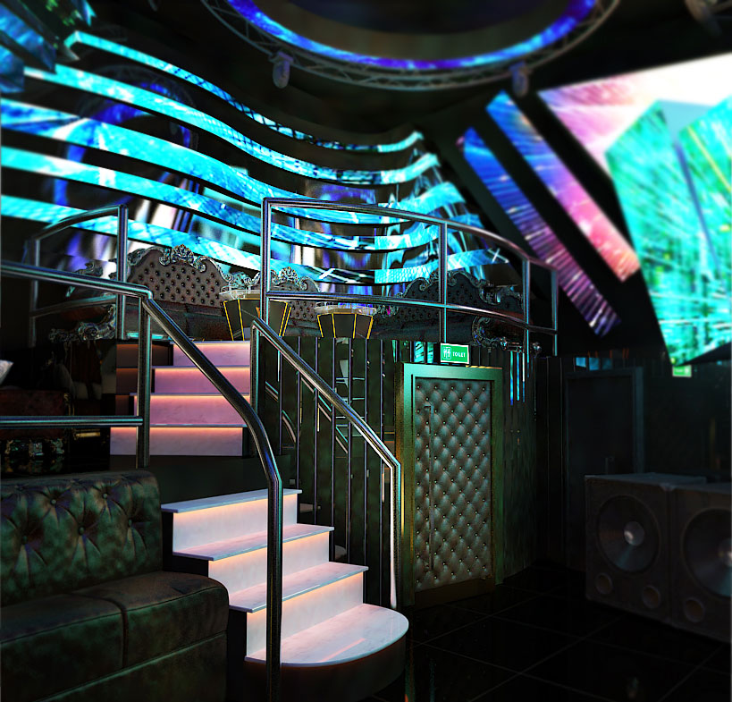 Hình ảnh thiết kế Bar Club Hình ảnh 3D Diamon Club 10