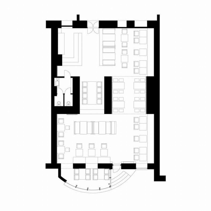 Nhà hàng phong cách Scandinavian hiện đại pha chút industrial 12