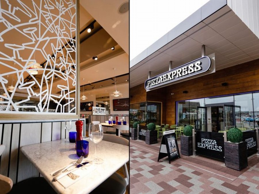 Không gian nội thất nhà hàng Pizza Express sang trọng tinh tế 2