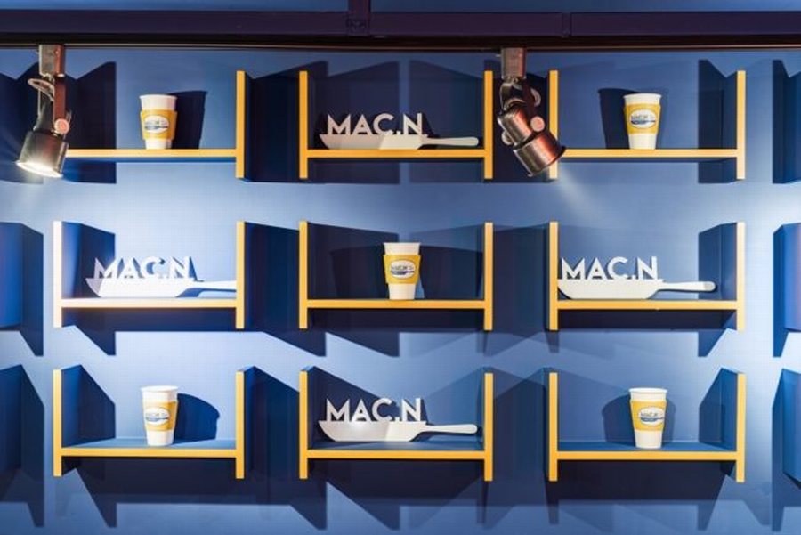 Thi công nhà hàng hiện đại màu sắc tươi mới nổi bật
