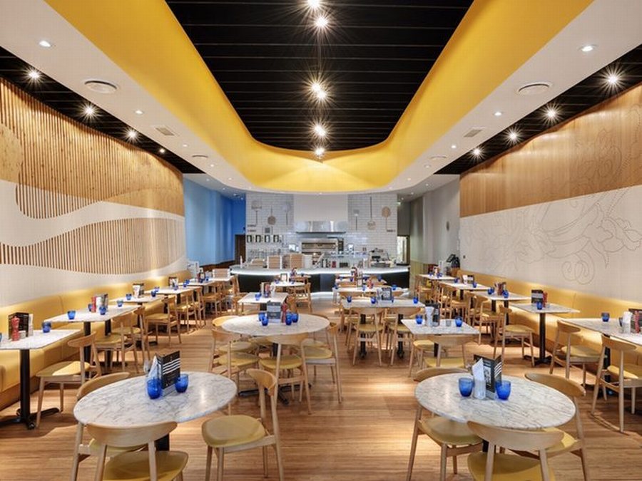 Tham Khảo 1 Mẫu Thiết Kế Nội Thất Nhà Hàng Bánh Pizza Express 2