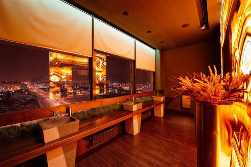 Nhà hàng rooftop sang trọng phong cách nightlife  Thiết kế concept nhà hàng rooftop ngoài trời 