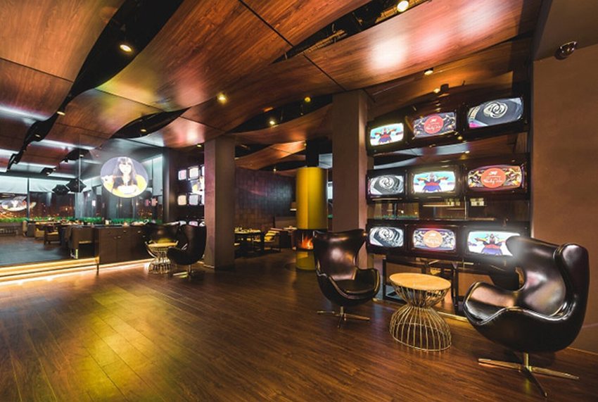 Bản vẽ thiết kế nhà hàng rooftop phong cách nightlife 