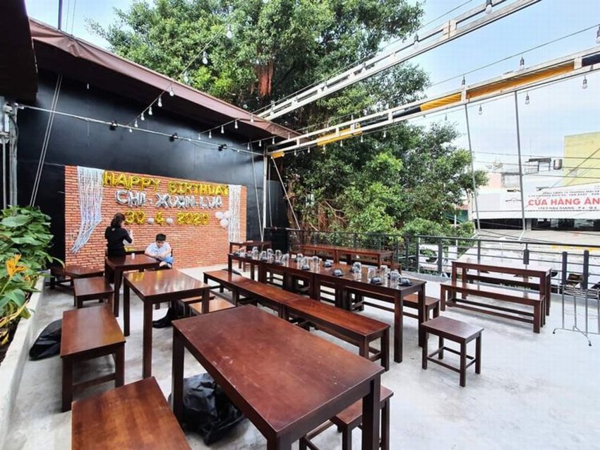Thi công Nhà hàng Quán nhậu khung thép bình dân uy tín