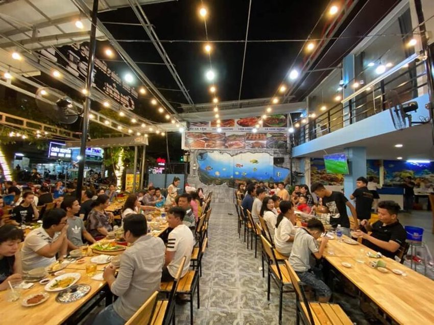 Thi công Nhà hàng Quán nhậu khung thép giá rẻ