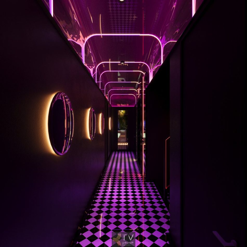 Nội thất spa cao cấp kết hợp ánh sáng nghệ thuật tạo nên không gian thư giãn đa giác quan và nâng tầm trải nghiệm khách hàng 