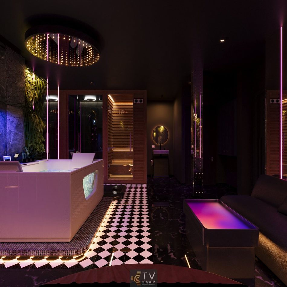 Thi công spa chuyên nghiệp tối ưu vận hành giúp tiết kiệm chi phí và gia tăng hiệu quả kinh doanh dài hạn  Hành lang spa thiết kế ánh sáng LED nghệ thuật tạo chiều sâu và tăng cảm xúc trải nghiệm khi di chuyển 