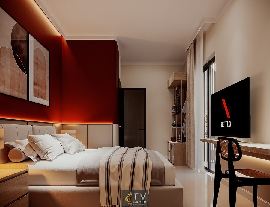 phòng khách sạn nhỏ với nội thất gọn gàng và màu sắc ấn tượng nội thất khách sạn hiện đại với giường đôi và ánh sáng gián tiếp thiết kế phòng khách sạn tối ưu diện tích với bố cục khoa học không gian khách sạn với tông màu đỏ và ánh sáng ấm áp phòng khách sạn đẹp với nội thất gỗ sáng và ánh sáng LED