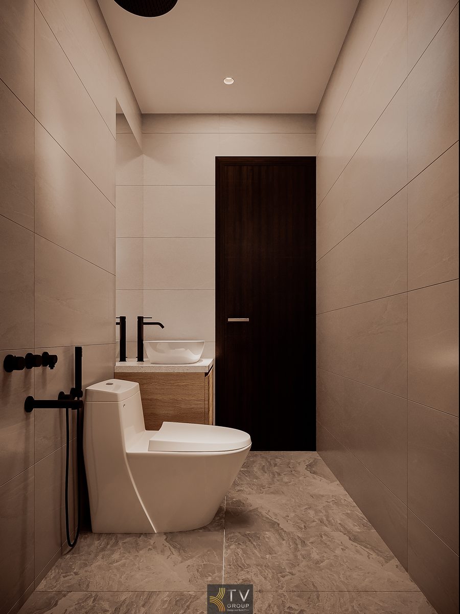 nội thất khách sạn phong cách tối giản với bố cục khoa học và màu sắc nhẹ nhàng 2