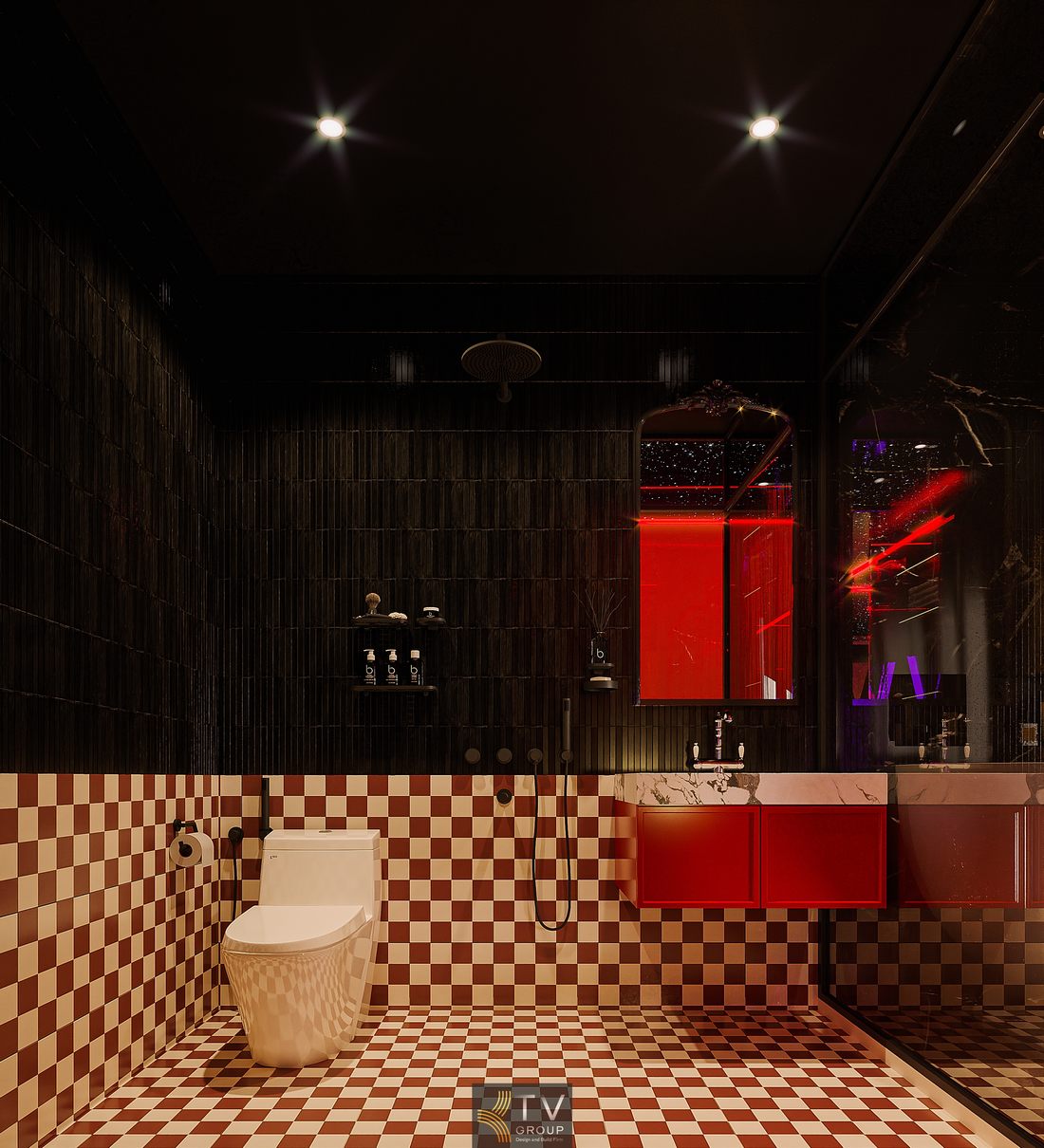 phòng khách sạn ánh sáng led đẹp