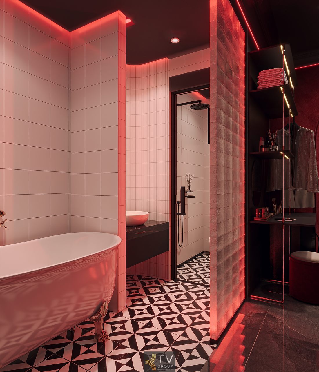 Thi công nội thất khách sạn với tone màu trầm ấm, bố trí hợp lý và ánh sáng cân bằng, tạo không gian nghỉ ngơi dễ chịu