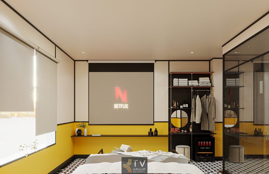 Nội thất khách sạn cao cấp tone vàng 