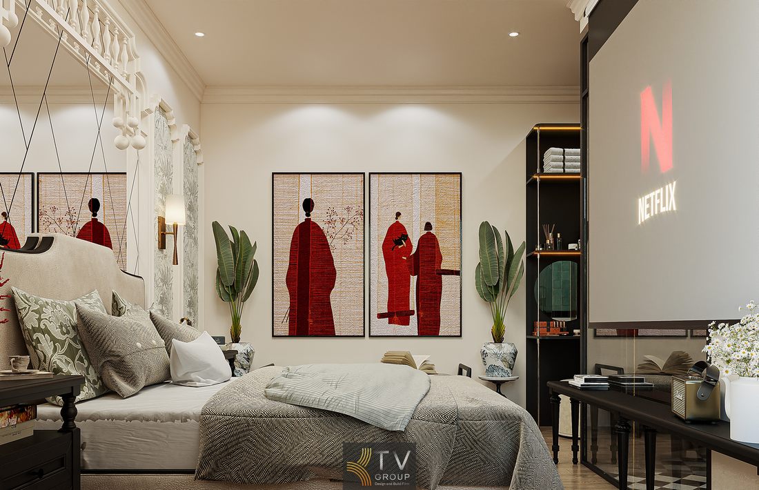 Thiết kế phòng khách sạn Indochine hiện đại mang lại không gian ấm áp và tinh tế 