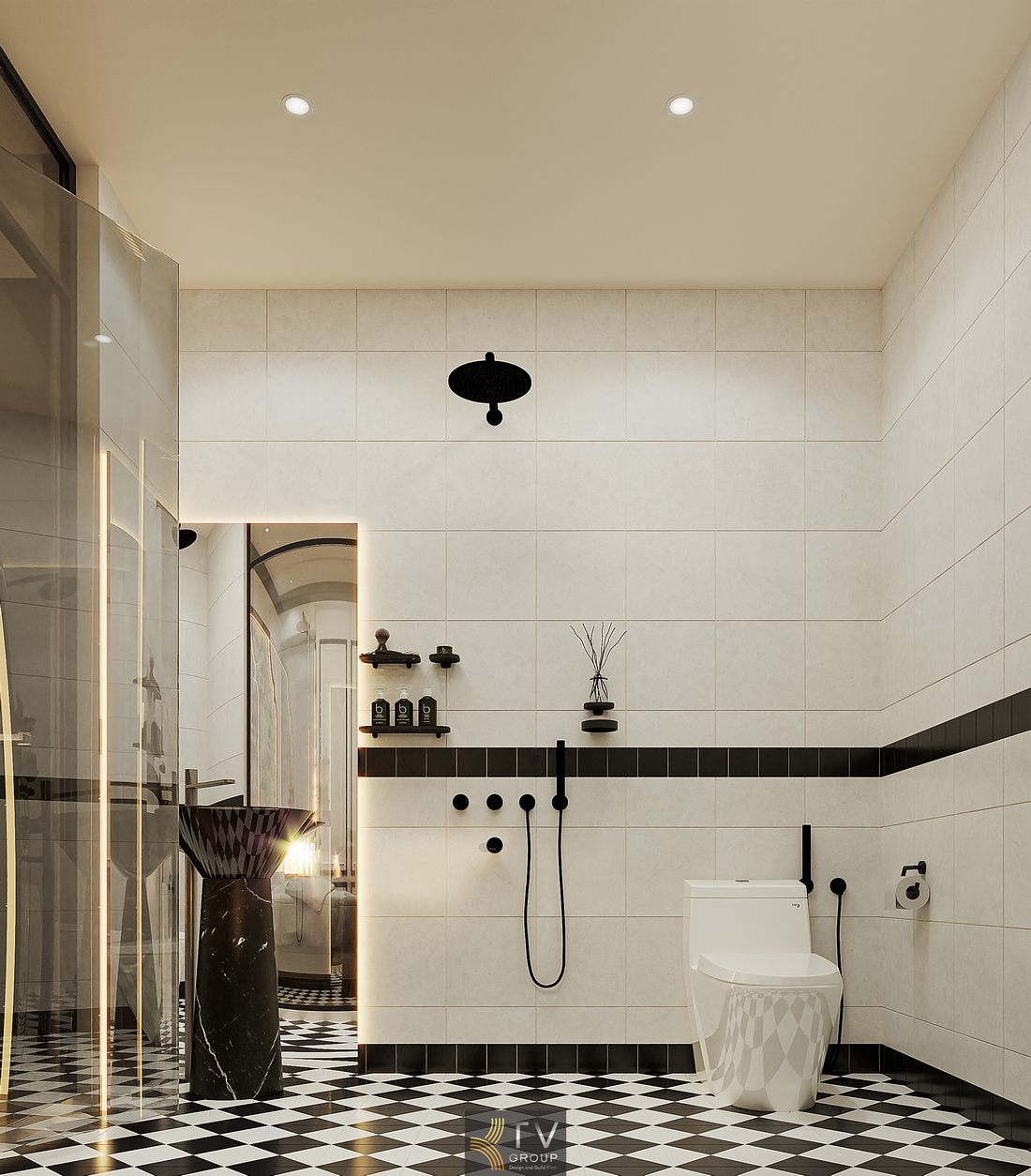 thiết kế phòng khách sạn cao cấp ánh sáng vàng 