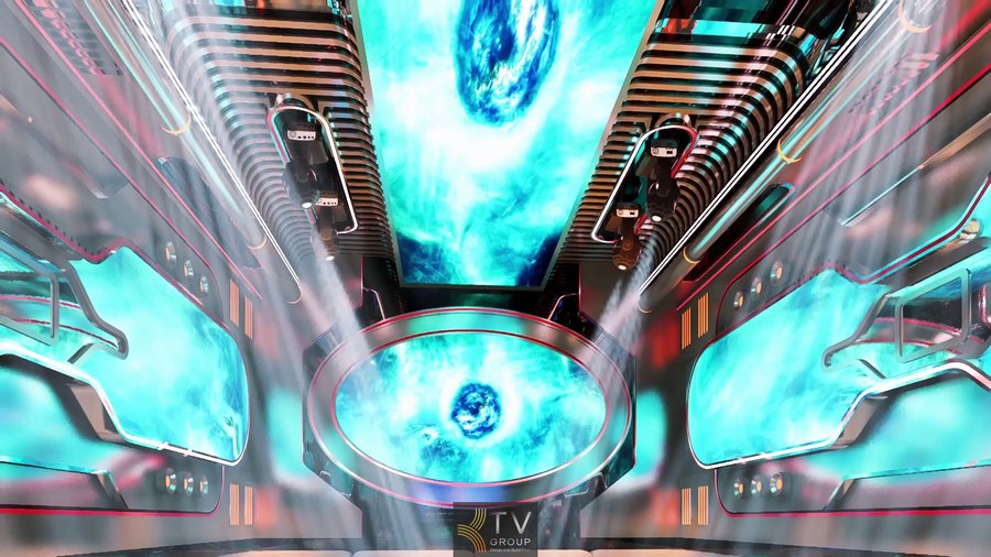 Mẫu phòng karaoke KTV Futuristic Đà Lạt với hiệu ứng ánh sáng đổi màu theo nhạc, trần LED 3D, nội thất sang trọng, giải pháp đầu tư hiệu quả cho chủ kinh doanh. 