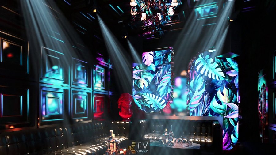 Thi công phòng karaoke KTV Bảo Lộc với phong cách Tropical cao cấp, ánh sáng đổi màu linh hoạt, nội thất bọc da và decor nghệ thuật tạo điểm nhấn ấn tượng.  Phòng karaoke Luxury Tropical Bảo Lộc thiết kế theo concept nghệ thuật, kết hợp ánh sáng LED theo nhạc, tường panel và sofa cao cấp, tối ưu trải nghiệm khách hàng. 