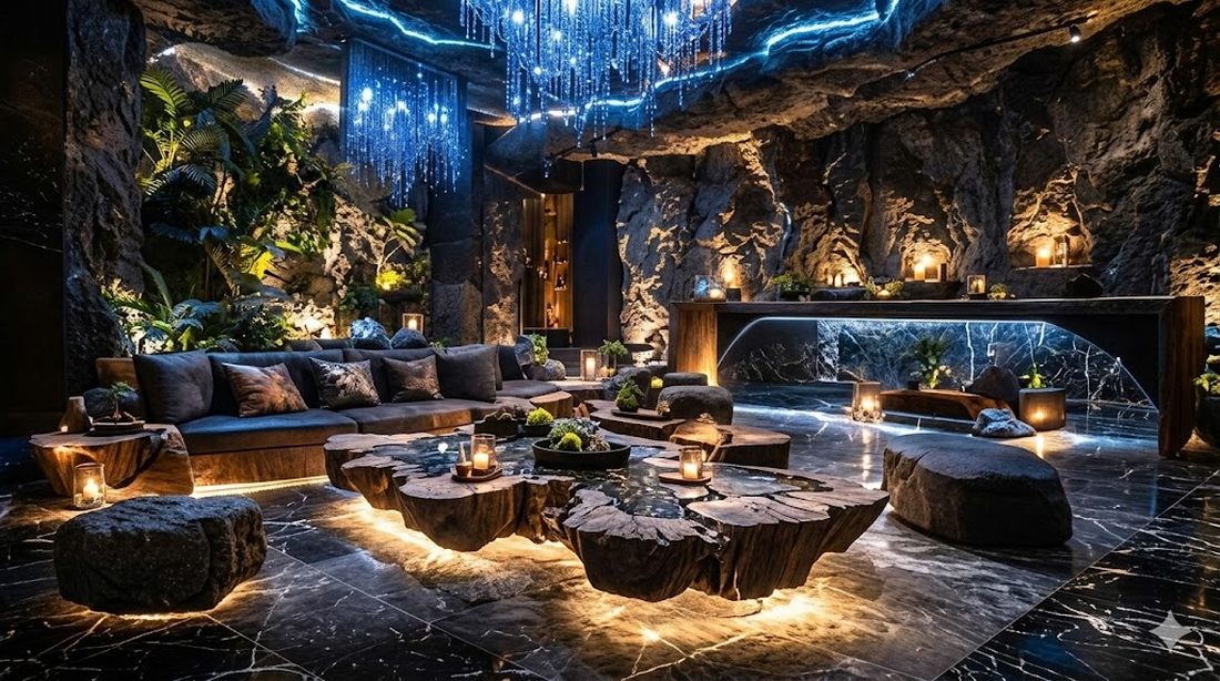 Thiết Kế Karaoke KTV Phong Cách Không Gian Đá Tự Nhiên Luxury Tại TPHCM 