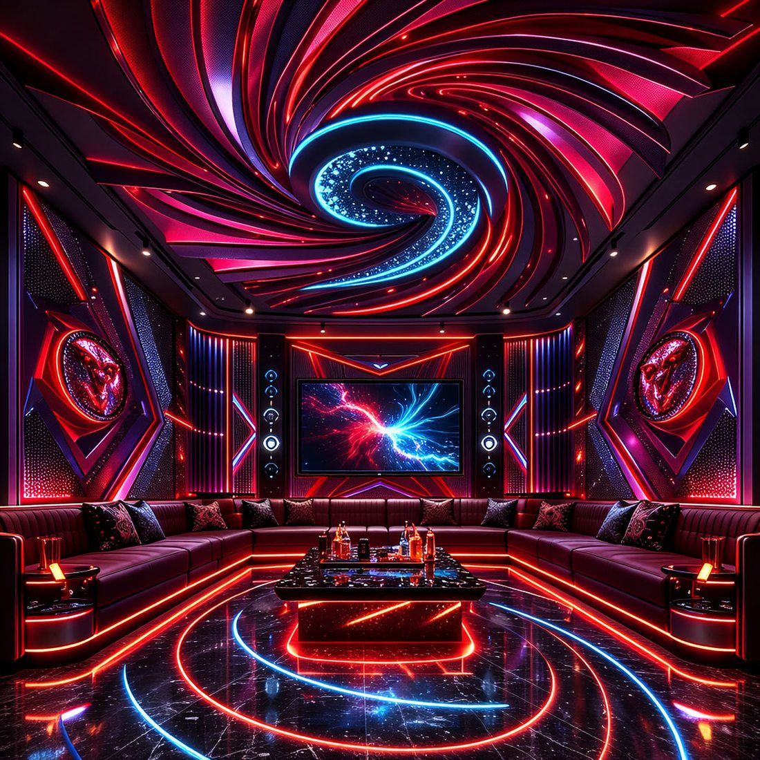 thiết kế karaoke KTV, thiết kế phòng karaoke futuristic, thiết kế karaoke hiện đại, thi công karaoke chuyên nghiệp, thiết kế karaoke TP.HCM, thiết kế karaoke VIP 