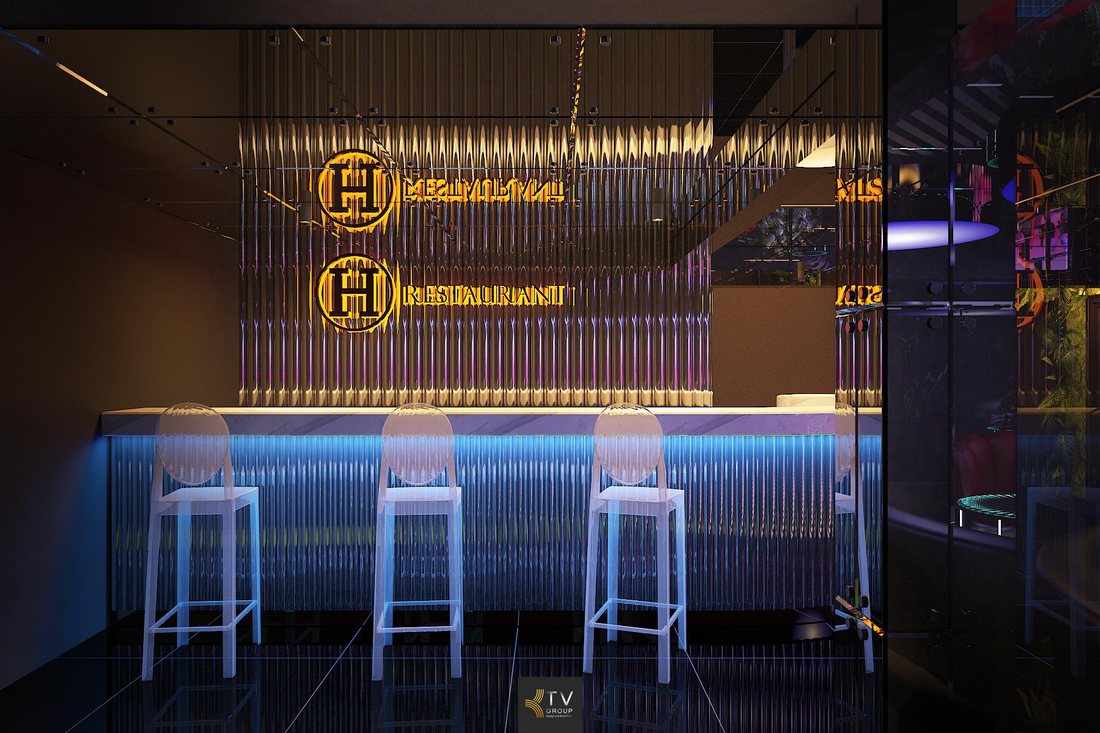 Thiết kế lobby karaoke KTV với nội thất cao cấp, ánh sáng LED nghệ thuật và không gian check-in nổi bật thu hút giới trẻ.