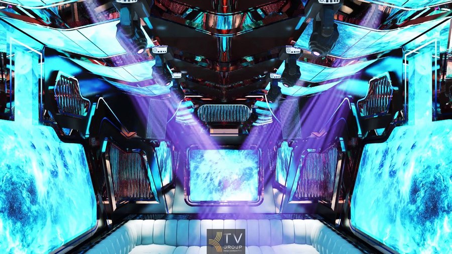 Không gian karaoke Vũng Tàu phong cách biển với ánh sáng LED sống động, bố trí nội thất hiện đại và hệ thống âm thanh chuẩn.