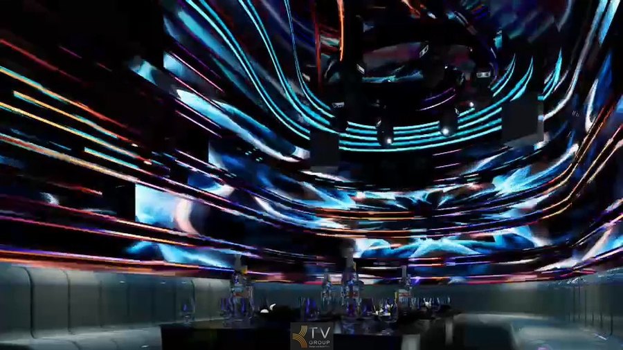Thi công karaoke futuristic tại Tây Ninh với hệ thống ánh sáng LED hiện đại, thiết kế không gian sci-fi ấn tượng, tạo trải nghiệm giải trí độc đáo và thu hút khách trẻ. 