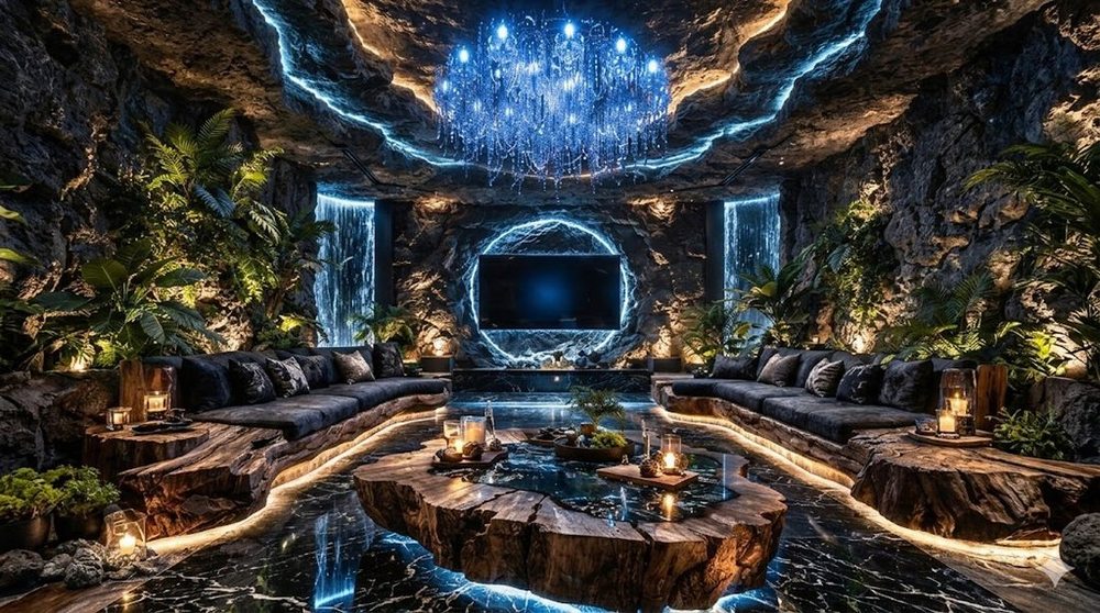 Mẫu thiết kế karaoke KTV đẹp với hệ thống đèn LED nhiều màu sắc, sofa cao cấp và màn hình karaoke lớn. 