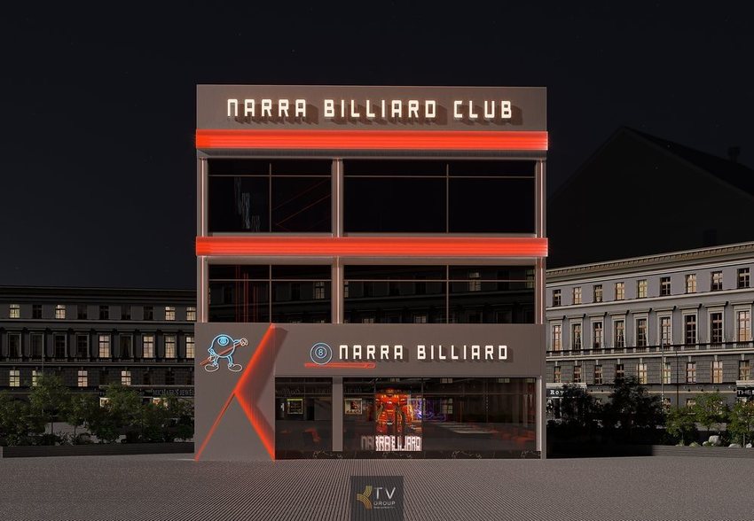Thiết kế thi công Bida - Club Billiards - Mặt tiền 45