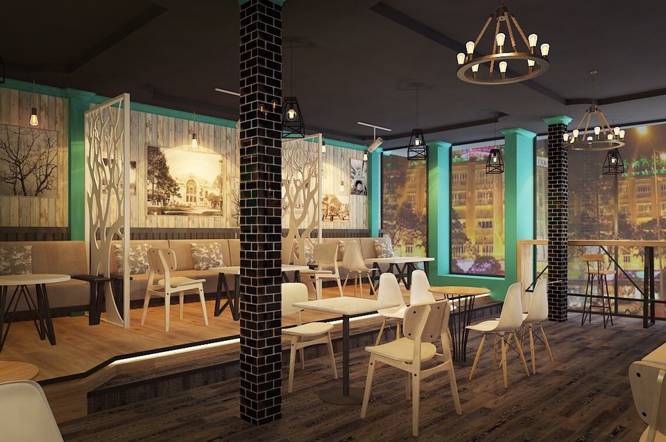 Thiết kế thi công quán cafe tại TP.HCM 1