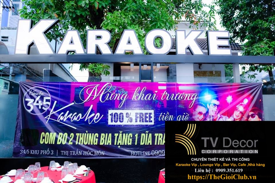 Thi công karaoke bình dân rẻ đẹp,345 Karaoke Hóc Môn TPHCM 10