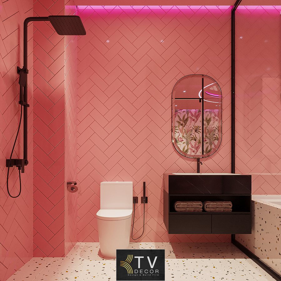 thiết kế phòng khách sạn pastel, thi công nội thất khách sạn, thiết kế khách sạn hiện đại, phòng khách sạn màu hồng, KTV Group, concept pastel, thiết kế phòng nghệ thuật, thi công phòng khách sạn