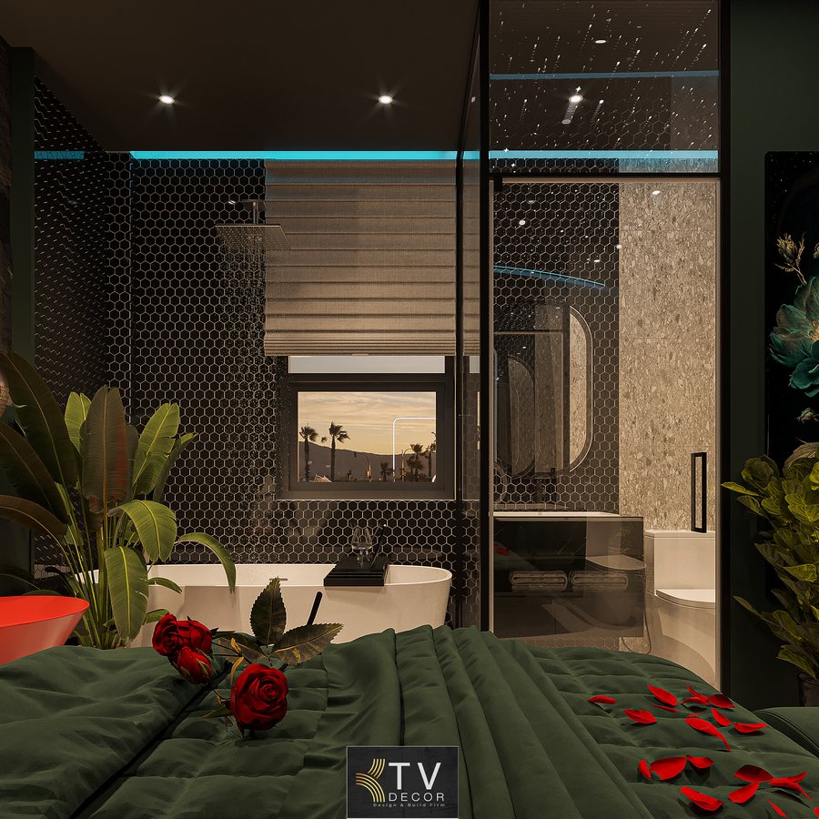 Giải pháp thiết kế thi công phòng khách sạn mang cảm giác ấm áp, riêng tư và sang trọng cho mô hình nghỉ dưỡng hiện đại 2025–2026