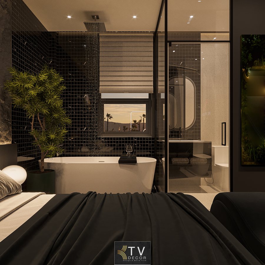 thiết kế thi công khách sạn lãng mạn, phòng khách sạn cặp đôi, mẫu phòng khách sạn 2025, KTV Group, nội thất khách sạn hiện đại