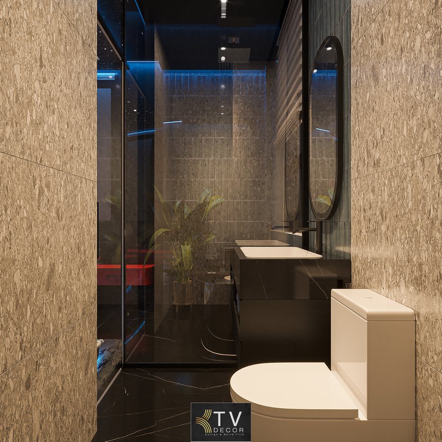 thiết kế khách sạn lãng mạn, thiết kế phòng theo chủ đề, thi công khách sạn 2025, phòng khách sạn hiện đại, KTV Group, thiết kế vũ trụ, phòng giường tròn