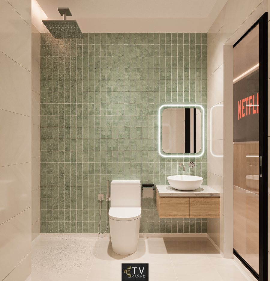 Phòng khách sạn được triển khai với diện tích khoảng 22–28m², bố trí theo tiêu chuẩn tối ưu không gian. Tone màu be – trắng – gỗ sáng tạo cảm giác thư giãn và sang trọng.