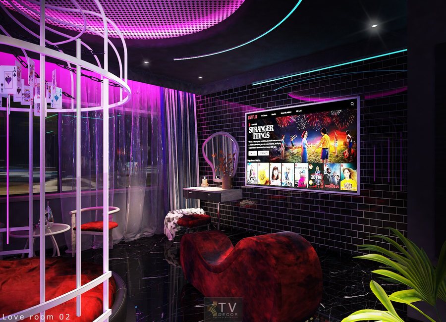 • Vật liệu: Nỉ mềm Velvet, kính trong, gương phản chiếu, lưới kim loại trang trí, LED RGB.