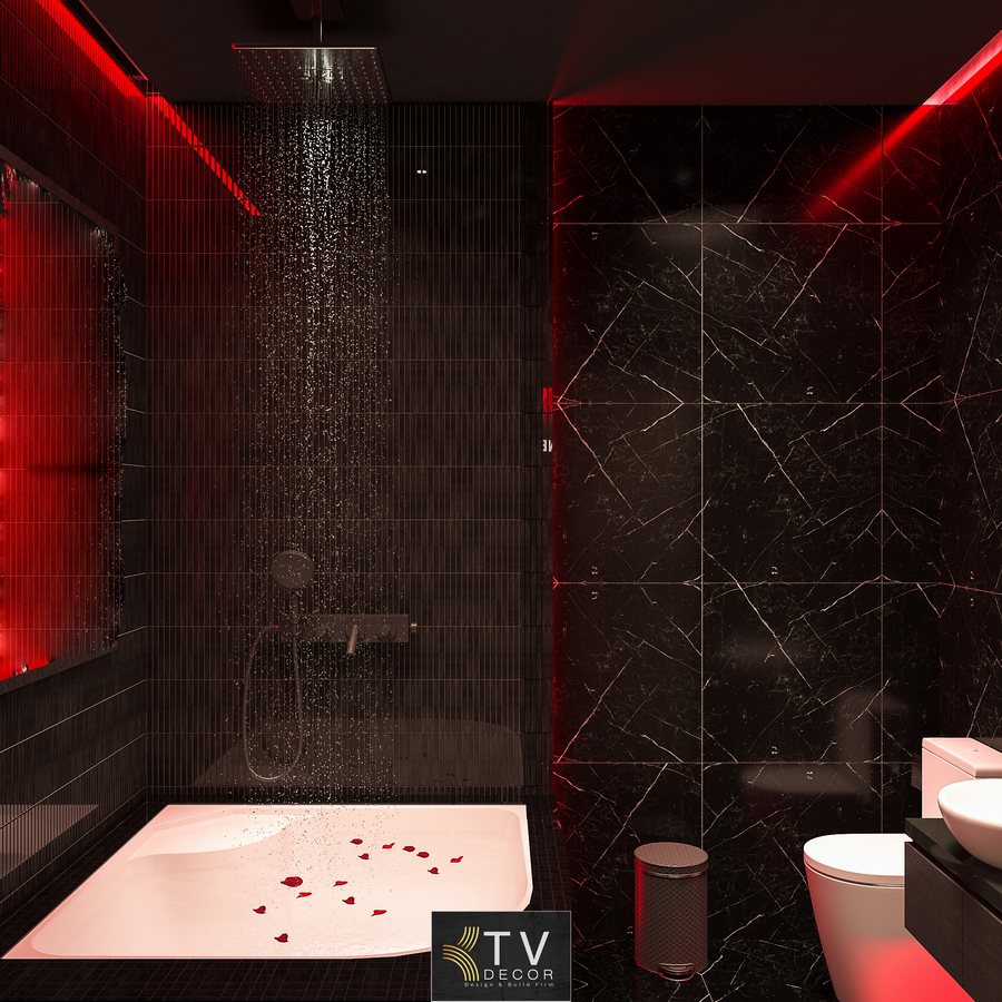 thiết kế thi công khách sạn, phòng khách sạn phong cách Nhật, phòng khách sạn chủ đề tình yêu, thiết kế nội thất khách sạn, Japanese style hotel room, KTV GROUP Title hình ảnh Thiết kế phòng khách sạn phong cách Nhật hiện đại – KTV GROUP MÔ TẢ THIẾT KẾ (KHÔNG dùng H1/H2, không icon) Căn phòng khách sạn trong dự án mới này được thiết kế theo phong cách Nhật hiện đại, sử dụng tông màu đỏ – đen – gỗ đặc trưng, kết hợp hệ thống ánh sáng ấm giúp không gian trở nên thu hút và thư giãn. Diện tích phòng khoảng 28–32m², bố trí gọn gàng theo triết lý tối giản nhưng vẫn giữ sự sang trọng. Giường đôi được đặt sát mảng tường nghệ thuật mô phỏng tranh hoa đào, tạo điểm nhấn thị giác hài hòa. Hệ nan gỗ dọc trải dài toàn bộ mảng tường giúp không gian thanh thoát và mang đậm tinh thần kiến trúc Nhật. Vật liệu chủ đạo gồm gỗ óc chó, nệm cao cấp, vải lụa đỏ và ánh sáng LED phân lớp. Khu vực giải trí được trang bị màn chiếu lớn, hệ thống âm thanh ẩn tường cùng tủ thiết bị kín đáo, đảm bảo thẩm mỹ và hiệu quả sử dụng. Trần ánh sáng đỏ trải đều tạo chiều sâu, đồng thời góp phần làm không gian ấm hơn mà không quá gắt. Nền gỗ kết hợp ghế tựa bọc nỉ đỏ giúp căn phòng trở nên đồng nhất về màu sắc, tạo cảm giác cao cấp và dễ chịu. ĐIỂM NHẤN ĐẶC BIỆT TRONG THIẾT KẾ Bố cục tinh gọn theo tiêu chuẩn phong cách Nhật hiện đại. Ánh sáng đỏ phân tầng tạo hiệu ứng thị giác mạnh và giữ được sự ấm áp. Nan gỗ dọc toàn mảng tường vừa trang trí vừa che hệ thống kỹ thuật. Mảng tường nghệ thuật hoa đào mang tinh thần phương Đông đặc sắc. Hệ giải trí tích hợp màn chiếu lớn, âm thanh giấu kín giữ độ thẩm mỹ cao. Sự kết hợp vật liệu gỗ – nỉ – ánh sáng LED tạo nên không gian đồng nhất và sang trọng. KẾT LUẬN Dự án mang đến một phòng khách sạn phong cách Nhật hiện đại, nổi bật với ánh sáng tinh tế, chất liệu cao cấp và bố cục hợp lý. Đây là lựa chọn phù hợp cho các chủ đầu tư muốn tạo ra không gian nghỉ dưỡng khác biệt, ấn tượng và nâng tầm giá trị phòng theo xu hướng thiết kế mới. KTV GROUP sẵn sàng thiết kế – thi công trọn gói theo concept riêng, đảm bảo tính thẩm mỹ, công năng và hiệu quả khai thác lâu dài. Bạn muốn mình viết thêm góc ảnh khác cùng phòng theo format giống vậy không?