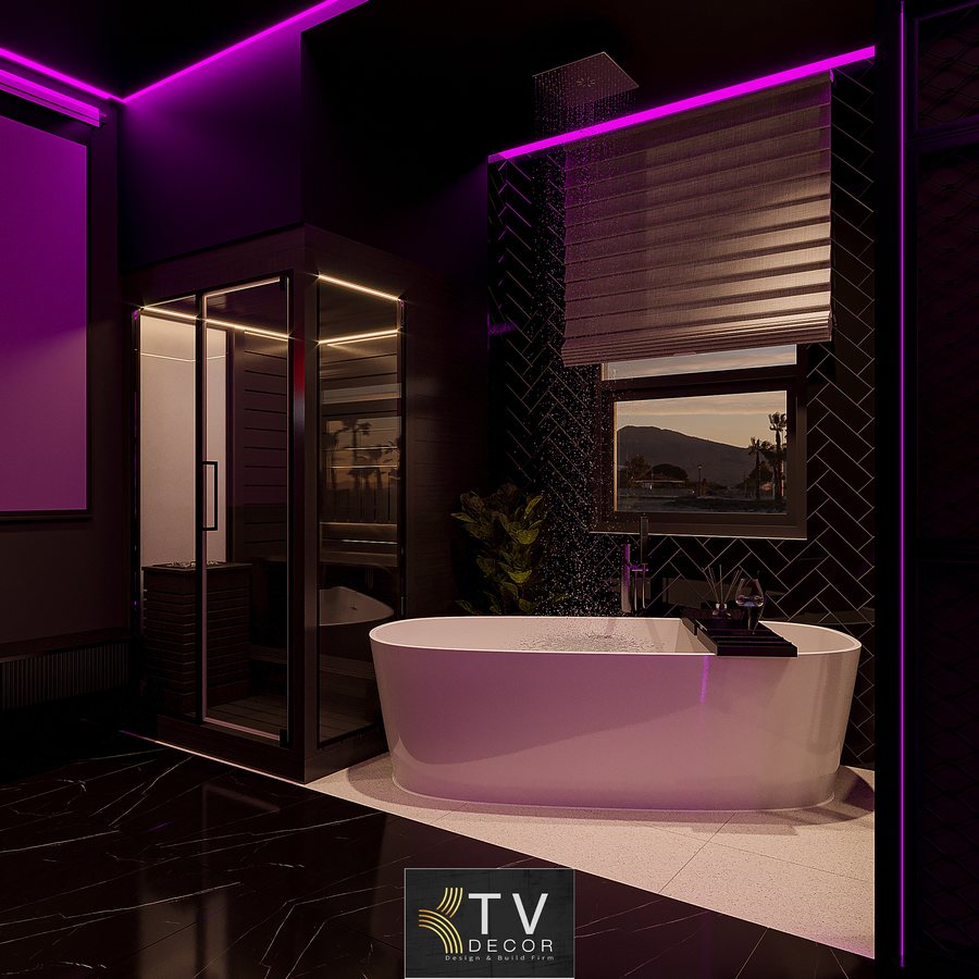 Thiết kế phòng khách sạn phong cách neon hiện đại – KTV GROUP 222