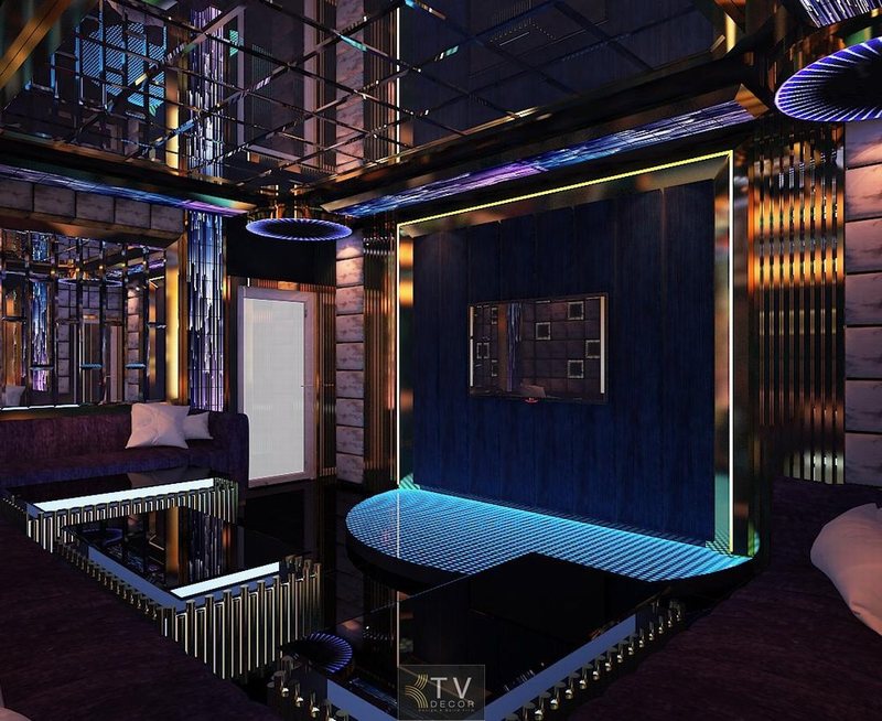 Nội thất Karaoke KTV Design phong cách hiện đại sang trọng tại Bình Dương KTV Design phòng karaoke cao cấp với hệ thống ánh sáng đẳng cấp