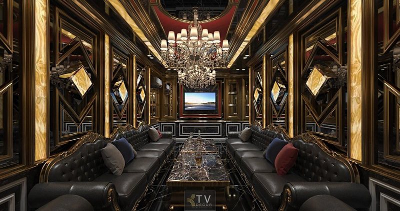Thiết kế thi công karaoke phong cách Hoàng Gia – Luxury KTV Design 1