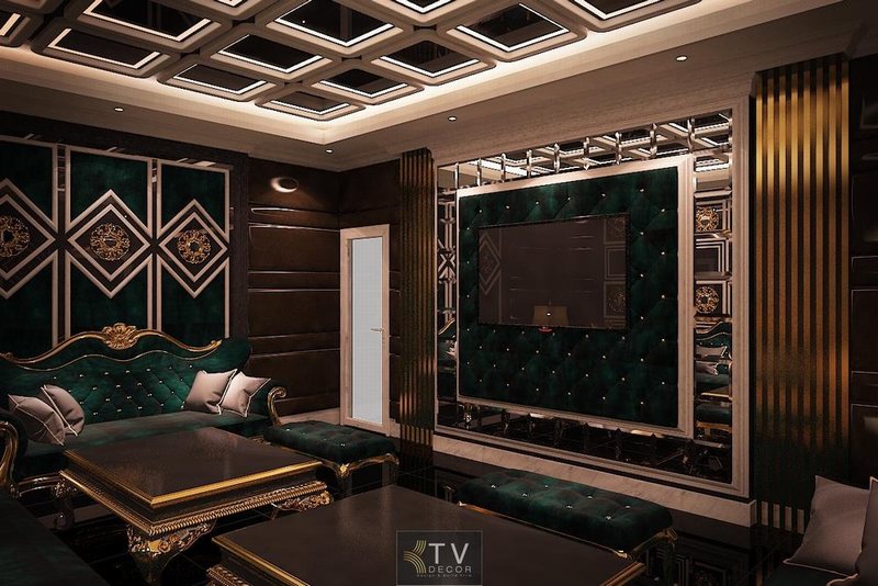 Trần – tường Karaoke KTV Design phong cách Hoàng Gia tại Gia Nghĩa, Đắk Nông